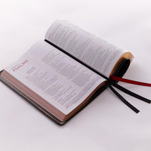 Load image into Gallery viewer, NKJV, Thinline Reference Bible, Large Print, Premium Goatskin Leather, Brown, Premier Collection, Comfort Print: Holy Bible, New King James Version Leather Bound