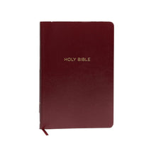 Load image into Gallery viewer, NKJV Holy Bible, Giant Print Center-Column Reference Bible, Burgundy Leather-look, Thumb Indexed, 72,000+ Cross References, Red Letter, Comfort Print: ... Reference, Red Letter Edition, Comfort Print Imitation Leather – Large Print