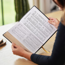 Load image into Gallery viewer, KJV, Large Print Center-Column Reference Bible, Bonded Leather, Brown, Red Letter, Comfort Print Bonded Leather – Large