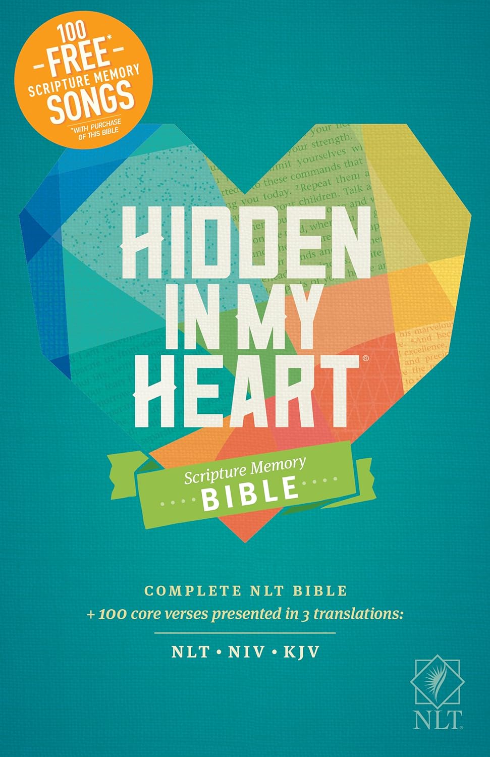 Clearance sale 2024! NLT Hidden In My Heart Scripture Memory Bible Paperback