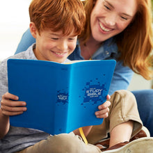 Load image into Gallery viewer, Study Bible For Kids: New King James Version, Study For Kids, Blue, Leathersoft, Full Color Interior Imitation Leather
