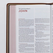 Load image into Gallery viewer, NKJV, Thinline Reference Bible, Large Print, Premium Goatskin Leather, Brown, Premier Collection, Comfort Print: Holy Bible, New King James Version Leather Bound