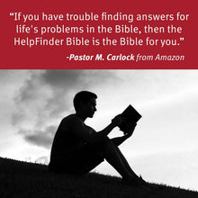 Load image into Gallery viewer, Helpfinder Bible NLT: God's Word at Your Point of Need hardcover