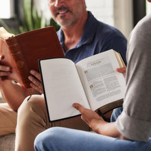 Load image into Gallery viewer, NKJV, Wide-Margin Reference Bible, Sovereign Collection, Leathersoft, Black, Red Letter, Comfort Print: Holy Bible, New King James Version Imitation Leather