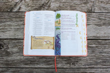 Load image into Gallery viewer, Niv, Adventure Bible, Leathersoft, Coral, Full Color, Thumb Indexed Tabs Imitation Leather