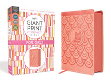 Load image into Gallery viewer, NIrV, Giant Print Compact Bible for Girls, Leathersoft, Peach, Comfort Print: 7 Leadership Principles for a Church That Lasts Imitation Leather