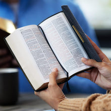 Load image into Gallery viewer, NKJV/KJV, Checkbook Bible, Compact, Bonded Leather, Burgundy, Wallet Style, Red Letter: Holy Bible, New King James Version (Bible Nkjv/Kjv) Leather Bound