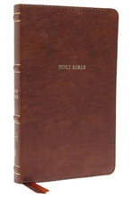 Load image into Gallery viewer, NKJV, Thinline Bible, Leathersoft, Brown, Red Letter, Comfort Print: Holy Bible, New King James Version Imitation Leather β Import