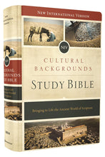 Load image into Gallery viewer, NIV Cultural Backgrounds Study Bible – Hardcover | Explore the Ancient World Behind the Scriptures