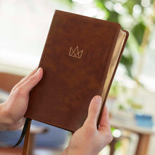 Load image into Gallery viewer, Holy Bible: Kingdom Life Bible: Join God's Mission to Save the World, Nkjv, Brown, Red Letter, Comfort Print Imitation Leather