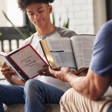 Load image into Gallery viewer, NKJV, Matthew Henry Daily Devotional Bible, Hardcover, Red Letter, Comfort Print: 366 Daily Devotions by Matthew Henry Hardcover – Import