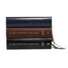 Load image into Gallery viewer, NKJV, Journal the Word Bible, Bonded Leather, Brown, Red Letter, Comfort Print: Reflect, Journal, or Create Art Next to Your Favorite Verses Bonded Leather – Import