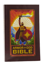 Load image into Gallery viewer, Holy Bible: King James Version Armor of God Bible, Children’s Bible, Red Letter, Comfort Print, Kid Friendly Dictionary-Concordance, Daily Reading Plans Paperback