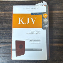Load image into Gallery viewer, Clearance sale 2024! KJV REF BIBLE CC GP LS BRN: Holy Bible, King James Version Imitation Leather – Large Print,