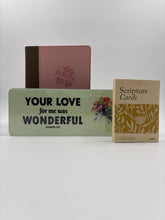 Load image into Gallery viewer, Reflections & Promises Devotional Bundle for Her – Journal- Bible, Glow Plaque & Promise Cards