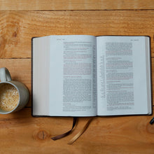 Load image into Gallery viewer, NKJV, Single-Column Wide-Margin Reference Bible, Leathersoft, Purple, Red Letter, Thumb Indexed, Comfort Print: Holy Bible, New King James Version Imitation Leather