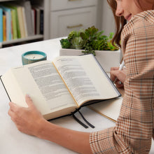 Load image into Gallery viewer, NKJV, Journal the Word Bible, Cloth over Board, Red Letter, Comfort Print: Reflect, Journal, or Create Art Next to Your Favorite Verses Hardcover – Import,