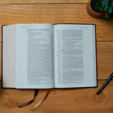 Load image into Gallery viewer, NKJV, Single-Column Wide-Margin Reference Bible, Leathersoft, Purple, Red Letter, Thumb Indexed, Comfort Print: Holy Bible, New King James Version Imitation Leather