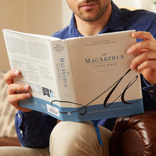 Load image into Gallery viewer, NASB, MacArthur Study Bible, 2nd Edition, Genuine Leather, Black, Comfort Print: Unleashing God's Truth One Verse at a Time Leather Bound – Import