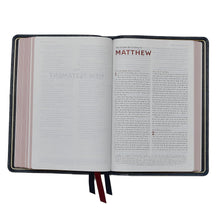 Load image into Gallery viewer, NKJV Large Print Thinline Reference Bible – Comfort Print®, Red Letter, Cross References, Concordance, Maps, Ribbon Marker | New King James Version