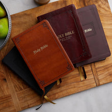 Load image into Gallery viewer, KJV, Thinline Bible, Large Print, Vintage Series, Leathersoft, Tan, Red Letter, Comfort Print: Holy Bible, King James Version Imitation Leather – Large Print