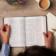 Load image into Gallery viewer, KJV Holy Bible with 73,000 Center-Column Cross References, Black Leathersoft, Red Letter, Comfort Print (Thumb Indexed): King James Version Imitation Leather – Import