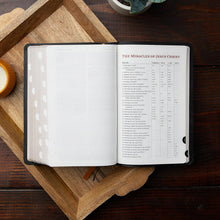 Load image into Gallery viewer, KJV, Personal Size Reference Bible, Sovereign Collection, Leathersoft, Brown, Red Letter, Thumb Indexed, Comfort Print: Holy Bible, King James Version Imitation Leather – Import,