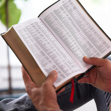 Load image into Gallery viewer, NKJV, End-of-Verse Reference Bible, Compact, Leathersoft, Purple, Red Letter, Comfort Print: Holy Bible, New King James Version Imitation Leather – Import