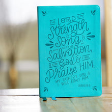Load image into Gallery viewer, NKJV, Thinline Bible, Verse Art Cover Collection, Leathersoft, Teal, Red Letter, Comfort Print: Holy Bible, New King James Version Imitation Leather – Import