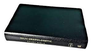 New King James Version (NKJV), Unapologetic Study Bible, Bonded Leather, Black, Thumb Indexed, Red Letter  (English, Leather / fine binding)