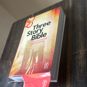 Clearance sale 2024! NLT Three Story Bible Paperback – Import