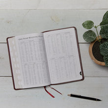 Load image into Gallery viewer, KJV, Thinline Bible, Leathersoft, Purple, Thumb Indexed, Red Letter, Comfort Print: Holy Bible, King James Version Imitation Leather – Import