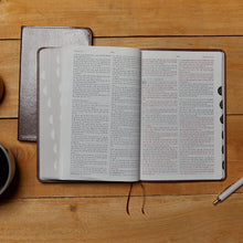 Load image into Gallery viewer, KJV, Thinline Bible, Large Print, Leathersoft, Burgundy, Thumb Indexed, Red Letter, Comfort Print: Holy Bible, King James Version Imitation Leather – Import