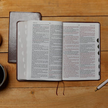 Load image into Gallery viewer, KJV, Thinline Bible, Large Print, Leathersoft,Thumb Indexed, Red Letter, Comfort Print: Holy Bible, King James Version Imitation Leather – Import