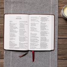 Load image into Gallery viewer, NKJV, Thinline Bible, Verse Art Cover Collection, Genuine Leather, Brown, Red Letter, Comfort Print: Holy Bible, New King James Version Leather Bound. Simple/ Indexed