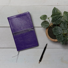 Load image into Gallery viewer, KJV, Thinline Bible, Leathersoft, Purple, Thumb Indexed, Red Letter, Comfort Print: Holy Bible, King James Version Imitation Leather – Import