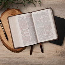 Load image into Gallery viewer, NKJV, Value Thinline Bible, Compact, Leathersoft, Black, Red Letter, Comfort Print Imitation Leather