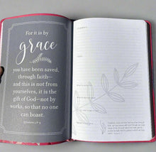 Load image into Gallery viewer, NIV, Large Print Thinline Bible (Pink Leathersoft) Journal Bundle