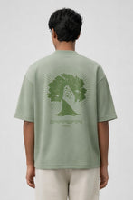 Load image into Gallery viewer, Mustard Seed Faith Box Fit T-Shirt | Nothing is Impossible with God Collection | Sage Green