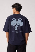 Load image into Gallery viewer, Red Sea Parting Box Fit T-Shirt | Nothing is Impossible with God Collection | Navy