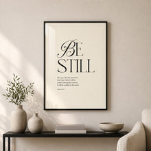 Load image into Gallery viewer, Be Still | Bible Verse Frame | Christian Wall Decor
