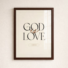 Load image into Gallery viewer, God is Love | Bible Verse Frame | Christian Wall Decor