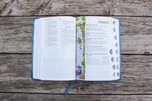 Load image into Gallery viewer, NIrV, Adventure Bible for Early Readers, Leathersoft, Blue, Full Color, Thumb Indexed Tabs Imitation Leather