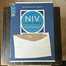 Load image into Gallery viewer, Clearance sale 2024! NIV Study Bible: New International Version, Black Bonded Leather, Red Letter, Comfort Print (NIV Study Bible, Fully Revised Edition) Bonded Leather – Large Print,
