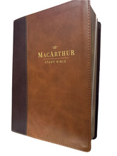 Load image into Gallery viewer, NASB MacArthur Study Bible, 2nd Edition, Comfort Print--soft leather-look, brown