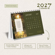 Load image into Gallery viewer, 2027 Christian Tabletop Calendar – Fear Not | 6 x 9 Inches