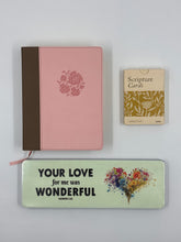 Load image into Gallery viewer, Reflections & Promises Devotional Bundle for Her – Journal- Bible, Glow Plaque & Promise Cards