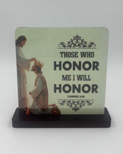 Load image into Gallery viewer, Glow in the Dark Resin Cast Plaque – Multi-Color Dye Print | Tabletop
