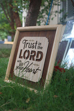 Load image into Gallery viewer, Laser Engraved Wood Frame – 12x12 Inch | Rustic Wall Art with Precision Detailing