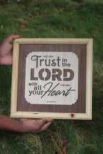 Load image into Gallery viewer, Laser Engraved Wood Frame – 12x12 Inch | Rustic Wall Art with Precision Detailing